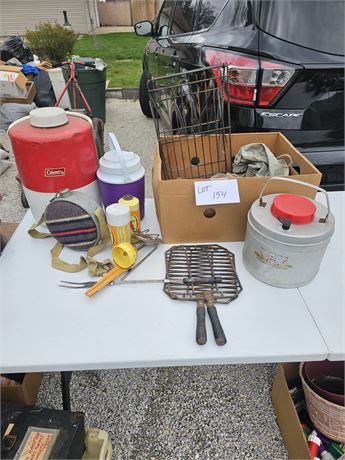 Camping Supplies:Coleman Beverage Cooler/Grates/Fire Starters & More