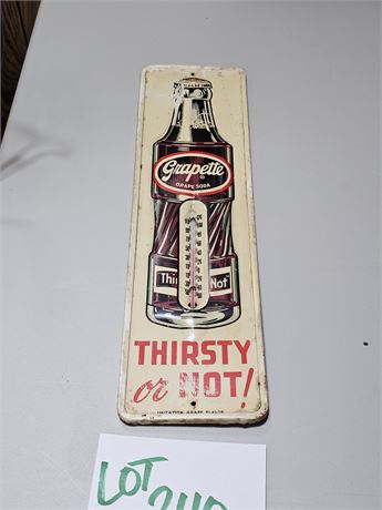 Vintage Grapette Advertising Thermometer