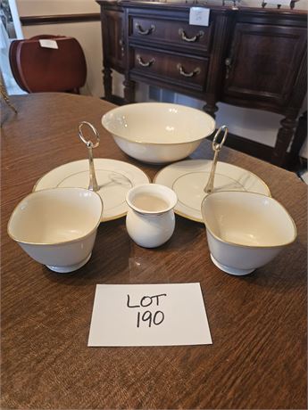 Lenox Canterbury Square Treat bowls, Relish Plates & More