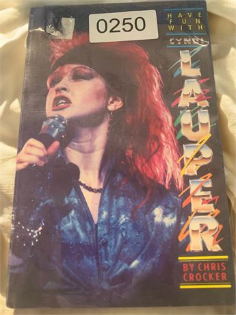 Vintage Cyndi Lauper Biography Paperback Book Written By Chris Crocker