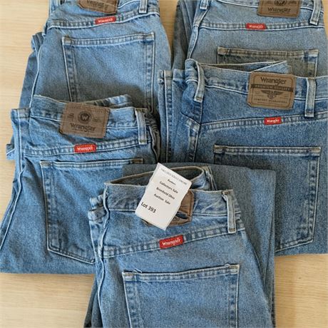 Med Wash Wrangler Blue Denim Jeans (Lot of 5) Size 32 x 32