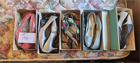 Ladies Vintage Shoe Lot- Jacques, Citations, Charmette, Memetoes & More