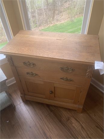 Vintage Dry Sink/Wash Stand With Drawers and Storage Cupboards