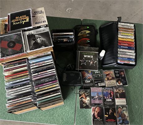 Vintage Cassettes/CDs Lot