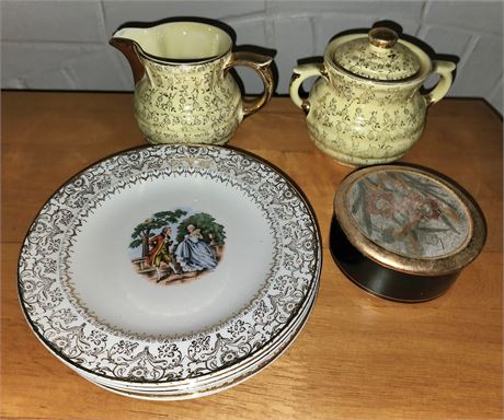 22kt/24kt Gold Rimmed Dishes