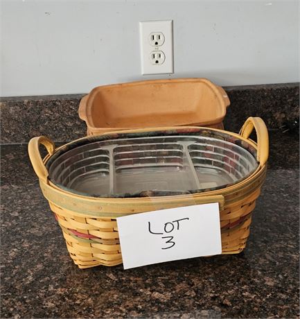 Longaberger Serving Basket, Oven Brique Casseroles