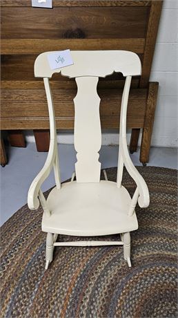 Painted Antique Wood Rocker