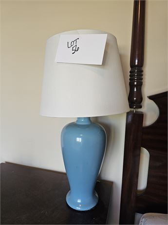 Country Blue Ceramic Table Lamp