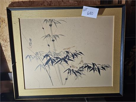 Large Asian Bamboo Art Print