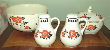 Hall's Kitchenware: Salt & Pepper Shakers, Bowls