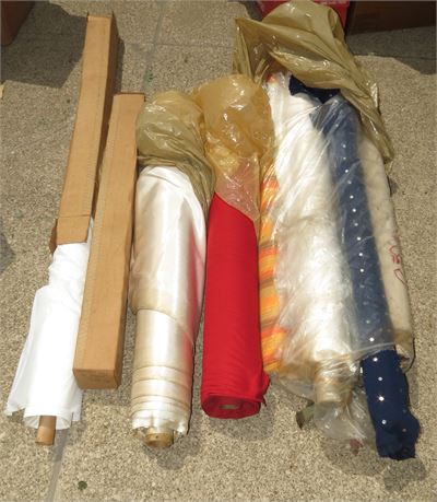 Assorted Rolls of Fabric