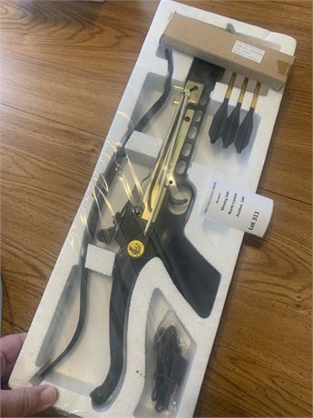80-Pound Self-Cocking Pistol Crossbow W/Extra Crossbow Bolts