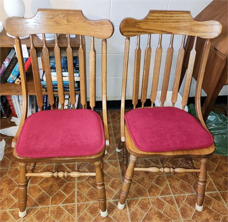 2 Wood Chairs