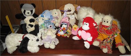 Assortment of Stuffed Animals