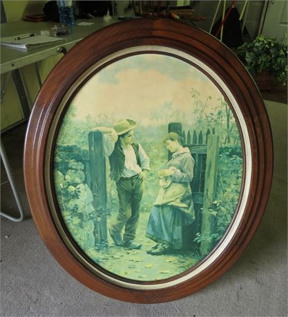 Oval Framed Print