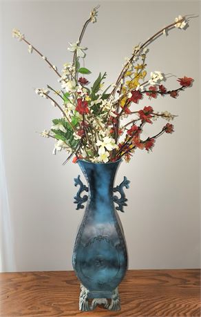 Vase & Artificial Flowers