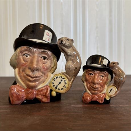 Royal Doulton Mad Hatter Small & Mini Character Jugs England