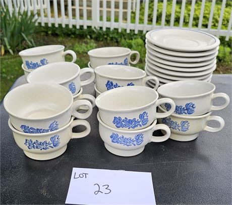 Pfaltzgraff Yorktowne Coffee Cups & Saucers