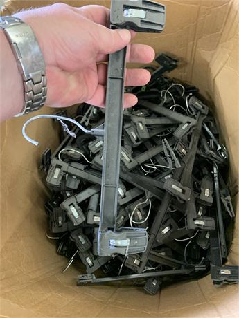 Box of Black Plastic Clip Pant/Skirt Hangers
