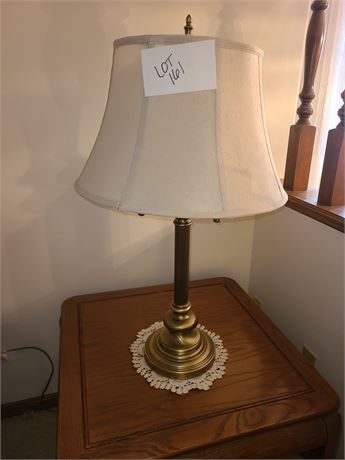 Brushed Brass 4 Light Table Lamp