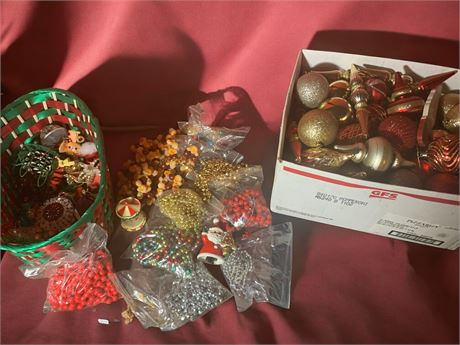 Christmas Holiday Ornaments & Beads