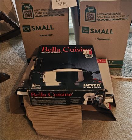 Mixed Kitchen Lot: Bella & Prima Pots & Pans / Bakeware / Storage & More