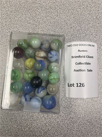 Vintage Glass Marbles Lot