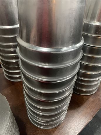 Stainless Steel Bain Marie Stackable Food Storage Pot (Lot of 9)