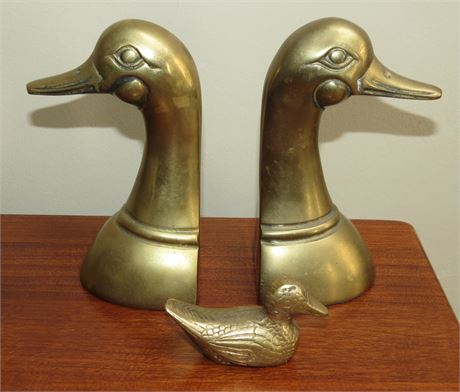 Brass Duck Bookends, Brass Duck