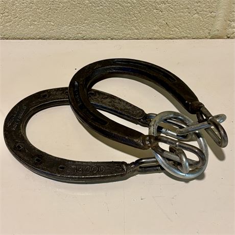 Vintage Diamond Hot Forged Horseshoe Ring Puzzle
