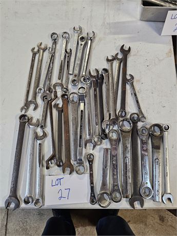Mixed Lot- Open End Wrenches S&K, Williams, Martin & More
