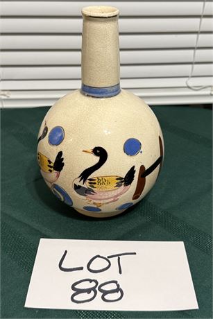 Vintage Hand Painted Duck Decanter