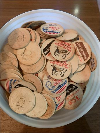 Collection of Vintage Milk Bottle Caps