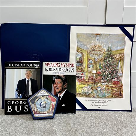 1991 President Bush White House Christmas Card and More