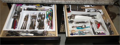 Flatware, Utensils Drawers Cleanout