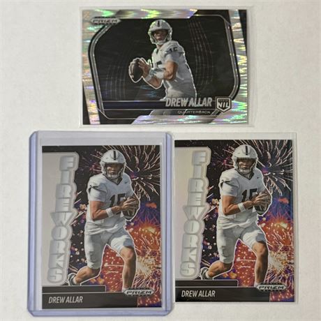 Drew Allar - Penn State - 2025 Panini Prizm Black Football Cards Lot of 3