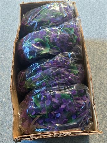 Artificial Purple Violet Flowers Case of 18 Dozen