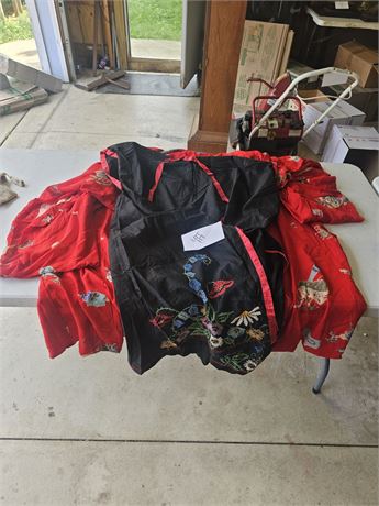 WW2 Era Satin & Silk Kimono Wraps & More