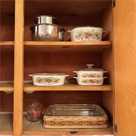 Corningware Casserole Dishes and More Cupboard Cleanout