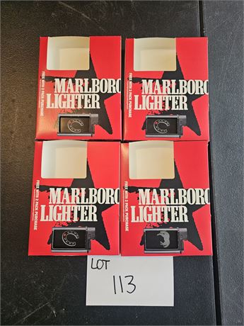 Marlboro Wild West Lighters x4