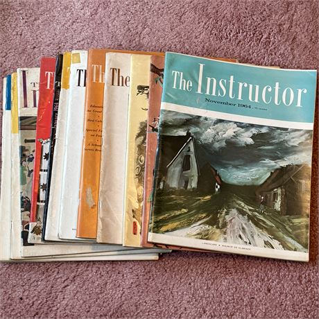 Collection of 1960's "The Instructor" Teaching Teacher Magazines