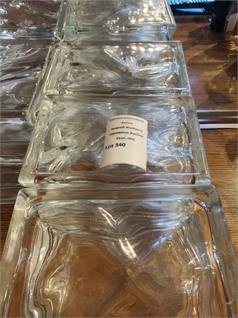 Wavy Glass Block of 6