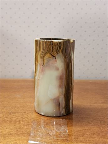 Brown Tones Onyx Vase