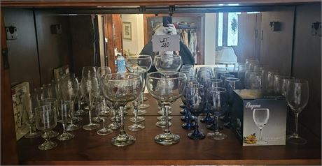 Mixed Lot of Wine Glasses and Goblets