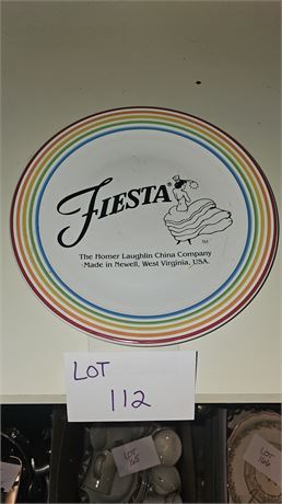 Fiesta Rainbow Rim Plate