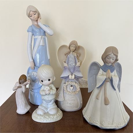 Mixed Figurines Collection - Musical, Willow Tree, Precious Moments, Etc.