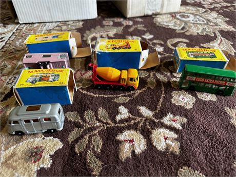 Vintage Matchbox cars in original box made in ENGLAND