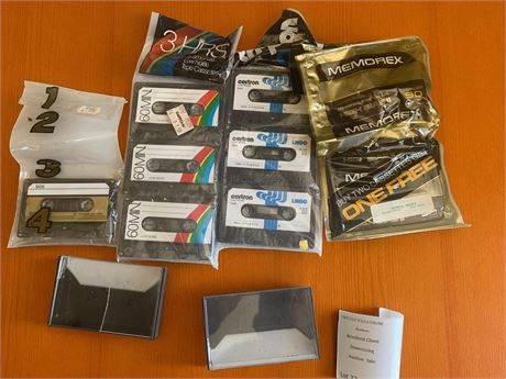 Vintage Blank Cassette Tape Lot - Memorex & Certron