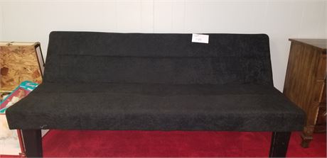 Black Cloth Futon Couch