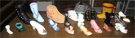 Assorted Collectible Boots, Shoes